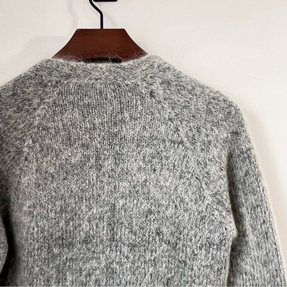 Artisan Hand-Knit Wool Mohair Grandpa Cardigan - Picture 5 of 13